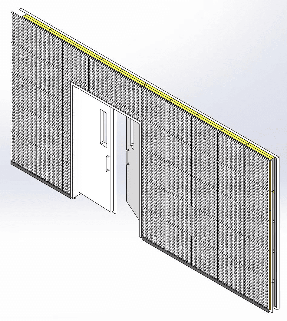 Acoustic barrier wall